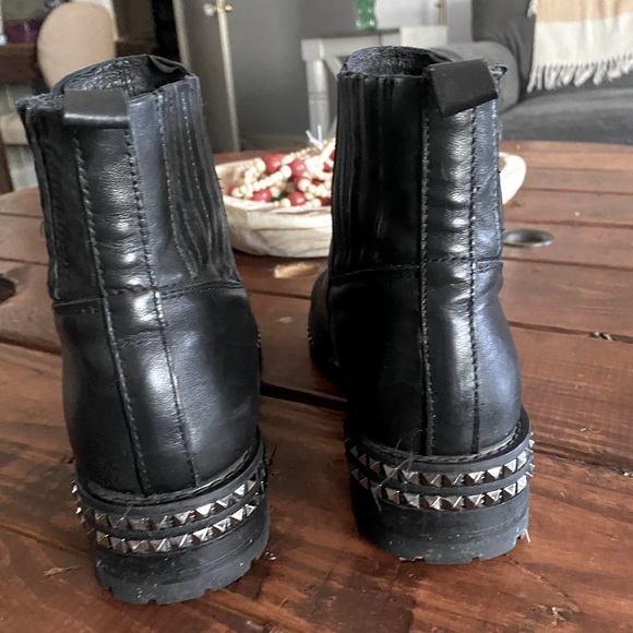Steve Madden Leather Studded Booties - Picture 3 of 5